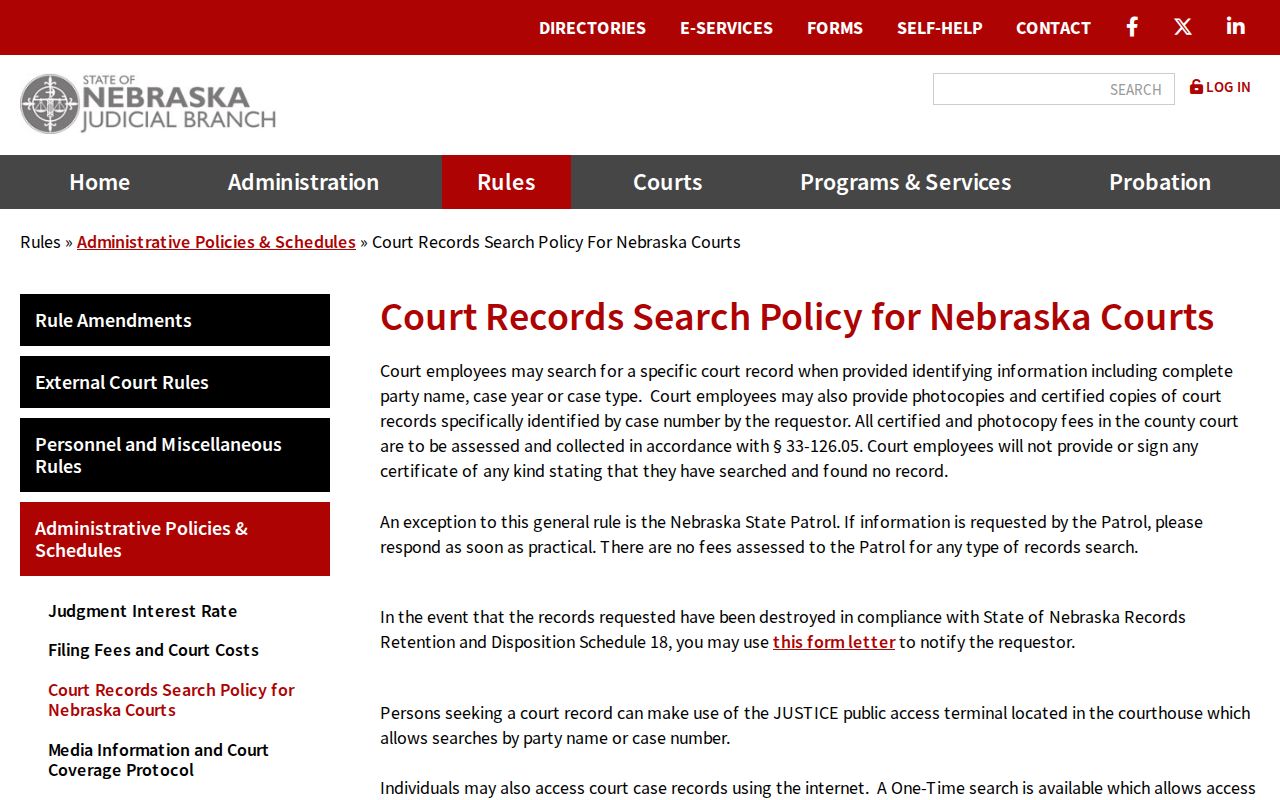 Polk County court record search policy for online and courthouse access